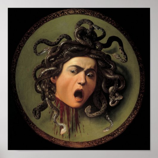 メドゥーサの頭部を有するシールド ポスター (正面)