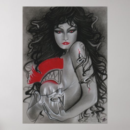 メドゥーサギリシャ神話のポスター ポスター (正面)