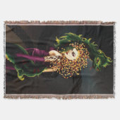 メドゥーサギリシャ神話スネークゴルゴン スローブランケット (正面)