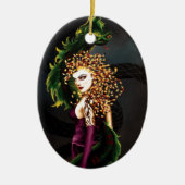 メドゥーサギリシャ神話スネークゴルゴン セラミックオーナメント (正面)