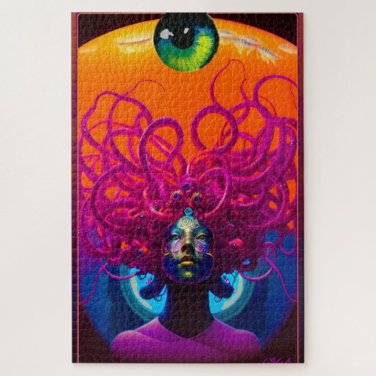 メドゥーサケンゲージシュルレアリスムの子ども ジグソーパズル (縦)