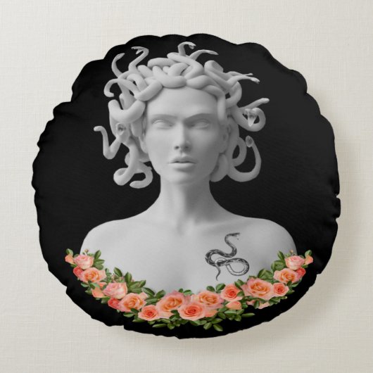 メドゥーサゴルゴン ラウンドクッション (正面)