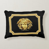 メドゥーサゴールデンローマンデザイナー アクセントクッション (正面)