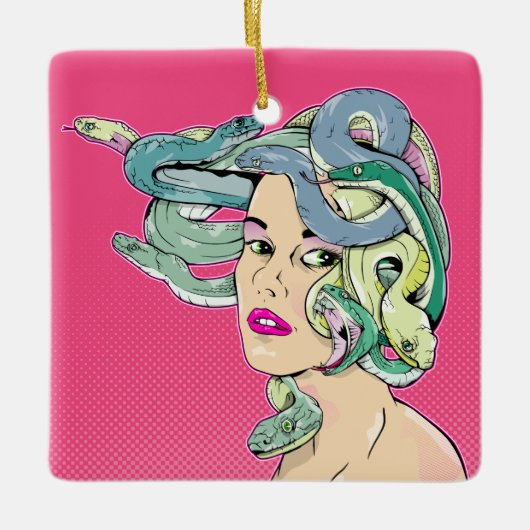 メドゥーサスネークヘア セラミックオーナメント (正面)