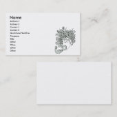 メドゥーサスネークレディーベクターイラストレーション 名刺 (正面/裏面)