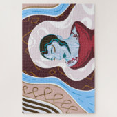 メドゥーサスネークレディ – ハーフレディーハーフレディースネーク ジグソーパズル (縦)