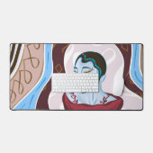 メドゥーサスネークレディ – ハーフレディーハーフレディースネーク デスクマット (キーボード&マウス)