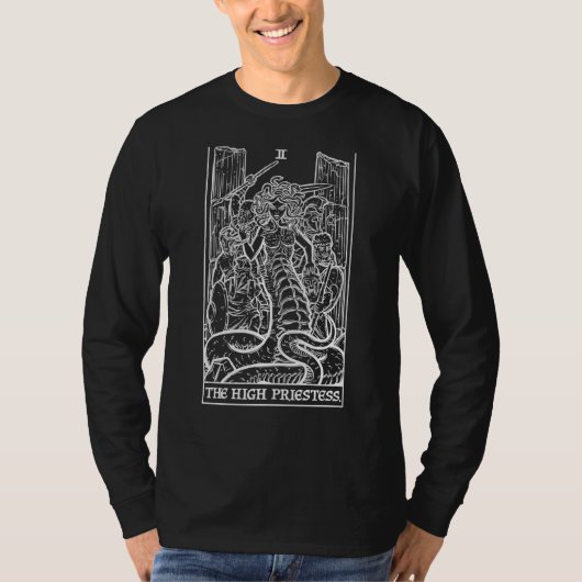 メドゥーサハイミエントタロットカードギリシャ神話H Tシャツ (正面)