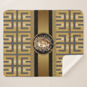 メドゥーサヘッド金ゴールド シェルパブランケット (正面(横))