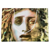 メドゥーサポートレートオブアゴルゴン ラージペーパーバッグ (正面)