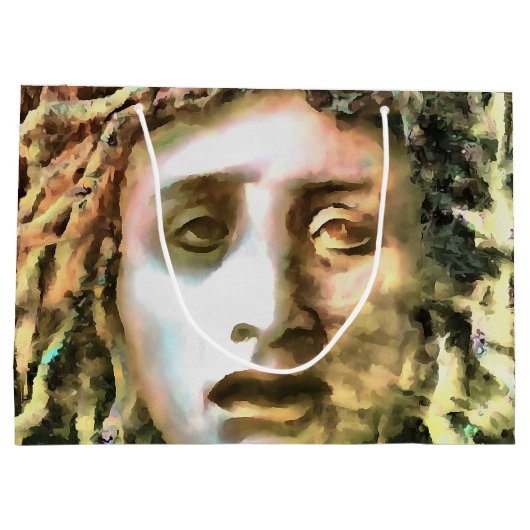 メドゥーサポートレートオブアゴルゴン ラージペーパーバッグ (裏面)