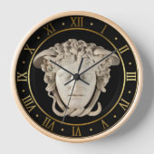 メドゥーサマフェイクーブルゴルゴニアンローマ数字 壁時計 (正面)