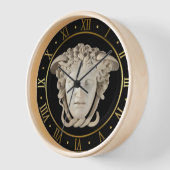 メドゥーサマフェイクーブルゴルゴニアンローマ数字 壁時計 (傾斜)