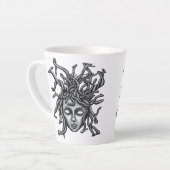 メドゥーサ像、ギリシャ彫刻、神話 カフェラテマグ (左アングル)