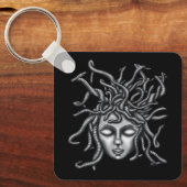 メドゥーサ像、ギリシャ彫刻、神話 キーホルダー (正面)