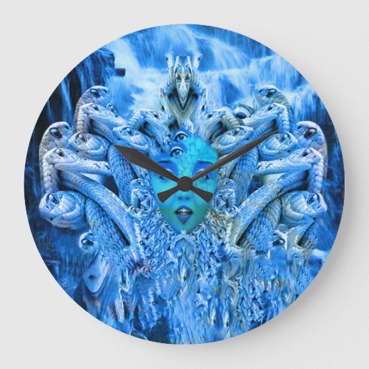 メドゥーサ変態 ラージ壁時計 (正面)