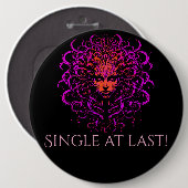 メドゥーサ独身のオナーピンの最後のゲスト 缶バッジ (正面&裏面)