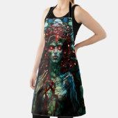 メドゥーサ – ステンドグラス窓ティファニースタイル エプロン (インサイチュ)