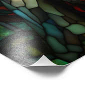 メドゥーサ – ステンドグラス窓ティファニースタイル フォトプリント (角)