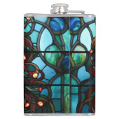 メドゥーサ – ステンドグラス窓ティファニースタイル フラスク (裏面)