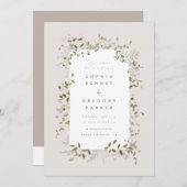 メドウつる植物招待状 招待状 (正面/裏面)