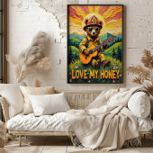 メドウのメロディー：クマのサンセットソング ポスター