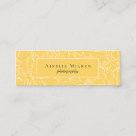 メドウイエローシンプルフローラ スキニー名刺