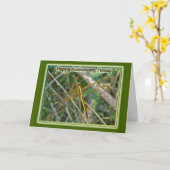 メドウォークドラゴンフライ記念日ハニーカード カード (黄色い花)