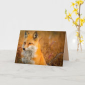 メドウキツネのグリーティングカード カード (黄色い花)