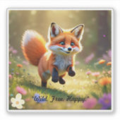 「メドウキツネチャーム」 シール (正面)