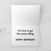 メドウグラス写真のアメリカバイソンの放牧 カード (内部)