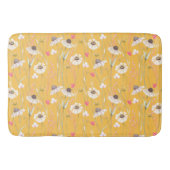 メドウコテージカントリープリントイエロー バスマット (正面)