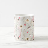 メドウコテージカントリープリント コーヒーマグカップ (中央)