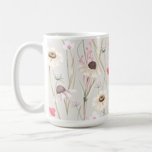 メドウコテージカントリープリント コーヒーマグカップ (左)