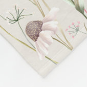 メドウコテージカントリープリント フリースブランケット (角)