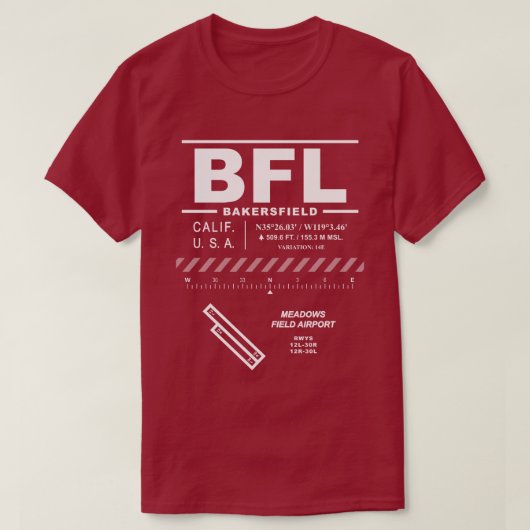 メドウズフィールドエアポートBFL Tシャツ (デザイン正面)
