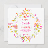 メドウズフラワーズアダルト誕生日招待 (正面)