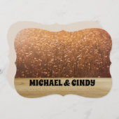 メドウダンデリオン結婚式招待状 パーソナライズされた 招待状 (正面/裏面)