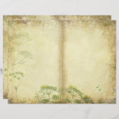 メドウハーブ雑誌ページスクラップブック紙 (正面/裏面)