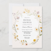 メドウフィールドワイルドフラワーズブライダルシャワー 招待状 (正面)