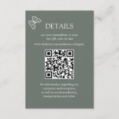 メドウフラワーシロッコグリーンスキャンQR詳細カード エンクロージャーカード (正面)