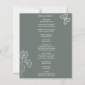 メドウフラワーズシロッコ結婚の予算プログラム (裏面)