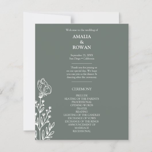 メドウフラワーズシロッコ結婚の予算プログラム (正面)