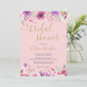 メドウフラワーズフローラブライダルシャワー 招待状 (スタンド正面)