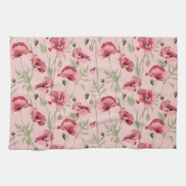 メドウフラワーズプリントカントリーハウス キッチンタオル