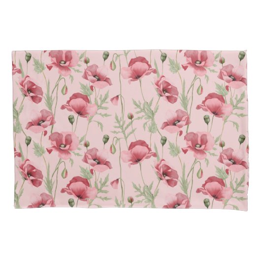 メドウフラワーズプリントカントリーハウス 枕カバー (正面左)