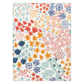 メドウフラワーズミニマルイラストレーション テーブルクロス (正面)