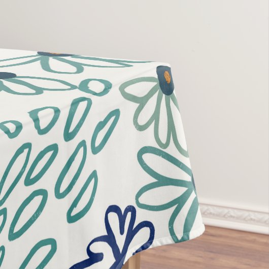 メドウフラワーズミニマルイラストレーション テーブルクロス (インサイチュ)