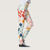 メドウフラワーズミニマルイラストレーション レギンス (右)