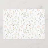 メドウフラワーブライダルシャワーレシピカード エンクロージャーカード (裏面)